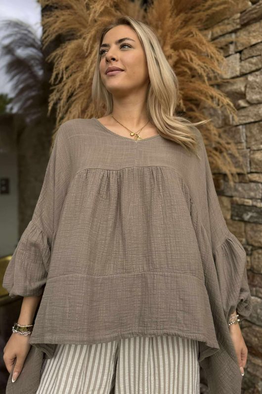 Made in Italy Santos Artist Smock Earth - 